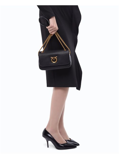 Borsa a tracolla Mini Love Bag Click Soft Horizontal in pelle fiore PINKO | 107038A3CX/Z99Q